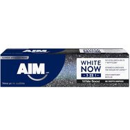 Aim White Now 3in1 White Boost Toothpaste 75ml - Ефективна паста за зъби против петна и избелване на зъби с активен въглен Aim White Now 3in1 White Boost Toothpaste 75ml - Ефективна паста за зъби против петна и избелване на зъби с активен въглен
