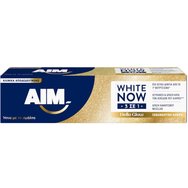 Aim White Now 3in1 Hello Glow Toothpaste 75ml - Ефективна паста за зъби за премахване на петна и избелване на зъби за ослепителен блясък Aim White Now 3in1 Hello Glow Toothpaste 75ml - Ефективна паста за зъби за премахване на петна и избелване на зъби за ослепителен блясък