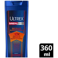 Ultrex Men Scalp Supercharge Shampoo Шампоан против пърхот за мъже с 10x ползи за защита на скалпа 360ml