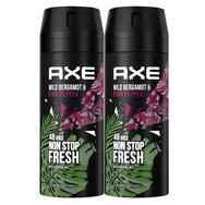 Axe PROMO PACK Wild Bergamot & Pink Pepper Non Stop Fresh 48h Deo Body Spray 2x150ml - Дезодорант с екзотичен аромат Axe PROMO PACK Wild Bergamot & Pink Pepper Non Stop Fresh 48h Deo Body Spray 2x150ml - Дезодорант с екзотичен аромат
