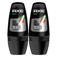 Axe PROMO PACK Africa Anti Sweat Antiperspirant Roll-On 48h 2x50ml (1+1 Подарък) Axe PROMO PACK Africa Anti Sweat Antiperspirant Roll-On 48h 2x50ml (1+1 Подарък)