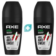 Axe Promo Africa Anti Sweat Antiperspirant Roll-On 48h 2x50ml (1+1 Подарък)