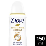 Dove PROMO PACK Advance Coconut & Jasmine Flower Scent 72h Anti-Perspirant Spray 2x150ml (1+1 Подарък)