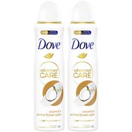 Dove PROMO PACK Advance Coconut & Jasmine Flower Scent 72h Anti-Perspirant Spray 2x150ml (1+1 Подарък)