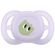 Philips Avent Ultra Start Silicone Orthodontic Soother 0-2m, 2 части - лилаво / жълто