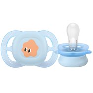 Philips Avent Ultra Start Silicone Orthodontic Soother 0-2m, 2 части - зелено / синьо