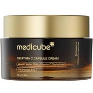 Medicube Deep Vita C Capsule Cream 55g - Озаряващ и хидратиращ крем за лице с екстракт от морски зърнастец 50%, чист витамин C и ниацинамид 5%