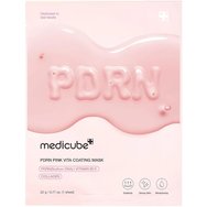 Medicube PDRN Pink Vita Coating Mask Текстилна маска за лице с колаген & витамин B12 за стягане, хидратация, сияние & против пигментни петна 22g Medicube PDRN Pink Vita Coating Mask Текстилна маска за лице с колаген & витамин B12 за стягане, хидратация, сияние & против пигментни петна 22g