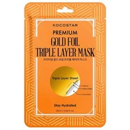 Kocostar Gold Foil Triple Layer Mask Код 5606, 1 бр