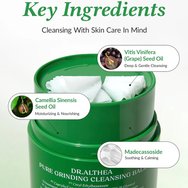 Dr. Althea Pure Grinding Cleansing Balm Успокояващ балсам за почистване на лице, обогатен с масло от зелен чай, мадекасозид и пантенол, подходящ за чувствителна кожа 50ml