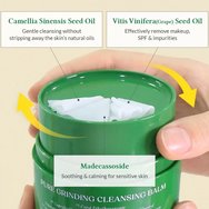 Dr. Althea Pure Grinding Cleansing Balm Успокояващ балсам за почистване на лице, обогатен с масло от зелен чай, мадекасозид и пантенол, подходящ за чувствителна кожа 50ml