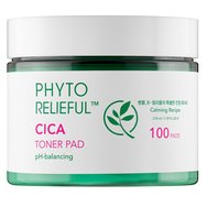 Thank You Farmer Phyto Relieful Cica Toner Pad 100 Pads - Напоени тонер подложки, които балансират pH на кожата и изглаждат нейната текстура Thank You Farmer Phyto Relieful Cica Toner Pad 100 Pads - Напоени тонер подложки, които балансират pH на кожата и изглаждат нейната текстура