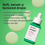 Dr.Jart+ Cicapair Spf20 Soothing Camo Drops Serum Серум за лице за успокояване и облекчение, подходящ за чувствителна кожа, с ниацинамид и Centella Asiatica 30ml