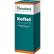 Himalaya Koflet Syrup Хранителна добавка под формата на сироп с билкови екстракти за суха & продуктивна кашлица, която успокоява раздразненото гърло по естествен начин & вкус 100ml