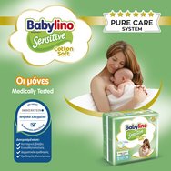 Babylino Sensitive Cotton Soft Carry Pack Mini Νο2 (3-6kg) 23 бр