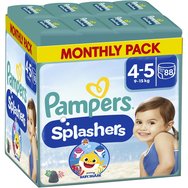 Pampers Комплект Splashers Disposable Swim Pants Monthly Pack No4-5 (9-15kg) 88 бр (8x11 бр)