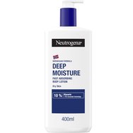 Neutrogena Deep Moisture Instantly Absorbing Body Lotion for Dry Skin 400ml - Хидратиращ лосион за тяло, подходящ за суха кожа Neutrogena Deep Moisture Instantly Absorbing Body Lotion for Dry Skin 400ml - Хидратиращ лосион за тяло, подходящ за суха кожа