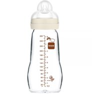 Mam Feel Good Premium Glass Bottle 2m+, 260ml, Код 375SG - Розов 2