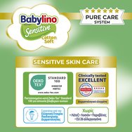 Babylino Комплект Sensitive Cotton Soft Maxi Plus Νο4+ (10-15kg) 138 бр (3x46 бр)