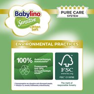 Babylino Sensitive Cotton Soft Super Pack Maxi Νο4 (8-13kg) 150 бр (3x50 бр) Babylino Sensitive Cotton Soft Super Pack Maxi Νο4 (8-13kg) 150 бр (3x50 бр)