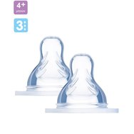 Mam Teat Skin Soft 4m+ Размер 3, 2 части, код 412S - Некапещ силиконов биберон Mam Teat Skin Soft 4m+ Размер 3, 2 части, код 412S - Некапещ силиконов биберон
