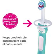 Mam Learn to Brush Set Soft Toothbrush 5m+ Сини 2 части, код 608B