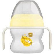 Mam Starter Cup Night Κωδ 466U 4m+, 150ml - Κίτρινο - Εκπαιδευτικό Ποτηράκι για Βρέφη με Αντιολισθητικά Χερούλια που Λάμπουν στο Σκοτάδι & Στόμιο Ειδικά Σχεδιασμένο Ενάντια των Διαρροών με Πολύ Μαλακή Επιφάνεια