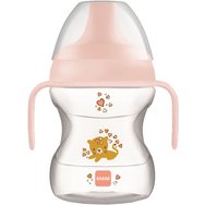 Mam Learn To Drink Cup Κωδ 472G 6m+, 190ml - Ροζ - Εκπαιδευτικό Ποτηράκι για Βρέφη με Αντιολισθητικά Χερούλια & Στόμιο Ειδικά Σχεδιασμένο Ενάντια των Διαρροών με Πολύ Μαλακή Επιφάνεια