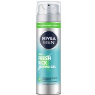 Nivea Men Fresh Kick Shaving Gel 200ml - Освежаващ гел за бръснене за мъже с кактусова вода и мента