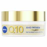 Nivea Q10 Collagen Expert Facial Butter Антибръчков крем с богата, кремообразна текстура за лице, шия & деколте за деня & нощта за много суха & отпусната кожа 50ml Nivea Q10 Collagen Expert Facial Butter Антибръчков крем с богата, кремообразна текстура за лице, шия & деколте за деня & нощта за много суха & отпусната кожа 50ml
