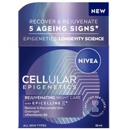 Nivea Cellular Epigenetics Rejuvenating Night Care Подмладяващ, ревитализиращ нощен крем за лице за обръщане на 5 признака на стареене през нощта 50ml Nivea Cellular Epigenetics Rejuvenating Night Care Подмладяващ, ревитализиращ нощен крем за лице за обръщане на 5 признака на стареене през нощта 50ml