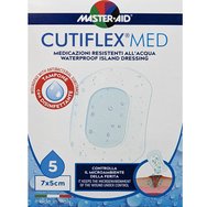 Master Aid Cutiflex Med Waterproof Island Dressing 7x5cm 5 бр - Водоустойчиви следоперативни подложки Master Aid Cutiflex Med Waterproof Island Dressing 7x5cm 5 бр - Водоустойчиви следоперативни подложки