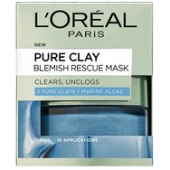 L\'oreal Paris Pure Clay Blemish Rescue Face Mask 50ml L\'oreal Paris Pure Clay Blemish Rescue Face Mask 50ml