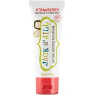 Jack n' Jill Natural Certified 6m+ Toothpaste Натурална, сертифицирана паста за зъби с прекрасен вкус на ягода за първите никнещи зъбки за бебета от 6 месеца 50g - Strawberry Jack n' Jill Natural Certified 6m+ Toothpaste Натурална, сертифицирана паста за зъби с прекрасен вкус на ягода за първите никнещи зъбки за бебета от 6 месеца 50g - Strawberry
