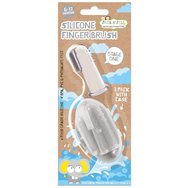 Jack n' Jill Stage 1 Silicone Finger Brush 6-12m, 2 Броя & Калъф - Jack n' Jill Stage 1 Silicone Finger Brush 6-12m, 2 Броя & Калъф -
