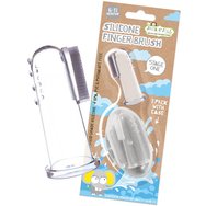 Jack n\' Jill Stage 1 Silicone Finger Brush 6-12m, 2 Броя & Калъф Jack n\' Jill Stage 1 Silicone Finger Brush 6-12m, 2 Броя & Калъф