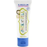 Jack n' Jill Natural Certified 6m+ Toothpaste Натурална, сертифицирана паста за зъби с прекрасен вкус на дъвка за първите никнещи зъбки за бебета от 6 месеца 50g - Bubblegum Jack n' Jill Natural Certified 6m+ Toothpaste Натурална, сертифицирана паста за зъби с прекрасен вкус на дъвка за първите никнещи зъбки за бебета от 6 месеца 50g - Bubblegum