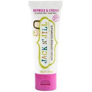 Jack n' Jill Natural Certified 6m+ Toothpaste Натурална, сертифицирана паста за зъби с чудесен вкус с горски плодове и крем за първите никнещи зъбки за бебета от 6 месеца 50g