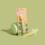 Jack n\' Jill Stage 2 Silicone Toothbrush 12-24m Силиконова бебешка четка за зъби със защитен щит от 12 до 24 месеца, 1 брой