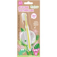 Jack n' Jill Stage 2 Silicone Toothbrush 12-24m Силиконова бебешка четка за зъби със защитен щит от 12 до 24 месеца, 1 брой Jack n' Jill Stage 2 Silicone Toothbrush 12-24m Силиконова бебешка четка за зъби със защитен щит от 12 до 24 месеца, 1 брой