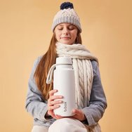 b.box Insulated Flip Top Drink 1L Bottle - Shadow b.box Insulated Flip Top Drink 1L Bottle - Shadow