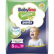 Babylino Sensitive Pants Cotton Soft Unisex No5 Junior (10-16kg) 20 бр