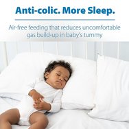 Dr. Brown’s Стъклена бебешка бутилка Options+ Anti-colic с широко гърло и силиконов биберон 0m+, 2x270ml Dr. Brown’s Стъклена бебешка бутилка Options+ Anti-colic с широко гърло и силиконов биберон 0m+, 2x270ml