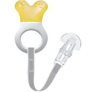 Mam Mini Cooler & Clip Mini 2m+, 1 брой, Код 555 - Жълт - Пръстен за зъби и поддържаща лента Mam Mini Cooler & Clip Mini 2m+, 1 брой, Код 555 - Жълт - Пръстен за зъби и поддържаща лента
