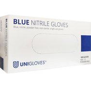 Unigloves Blue Nitrile Gloves Сини 100 бр - Large