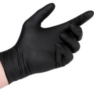 Practic Nitrile Gloves Black 50 бр - Large