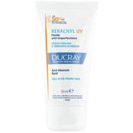 Ducray Promo Keracnyl UV Anti-Blemish Face Fluid Spf50+, 50ml & Подарък Foaming Gel Face - Body 100ml