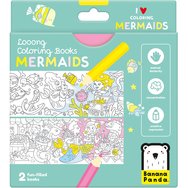 Banana Panda Looong Coloring Fun-Filled Books 2 бр - Mermaids