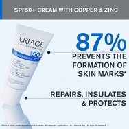 Uriage Bariederm Cica Cream with Copper - Zinc Spf50+, 40ml