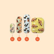 Wild Stripes Kids Sensitive Хипоалергенни лепящи детски пластири за покриване и защита на малки рани, нежни към кожата за оптимално заздравяване, 20 броя